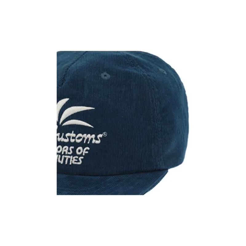Deus Ex Machina Corduroy Baseball Caps Men's Blue-1