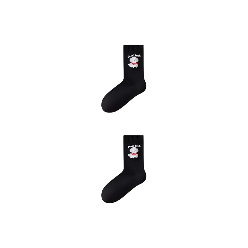 Temooues Mid Calf Socks Women's Combo Set-18