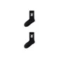 [2 Pack]Embroidery Anti-Pilling[2 Pack]Black