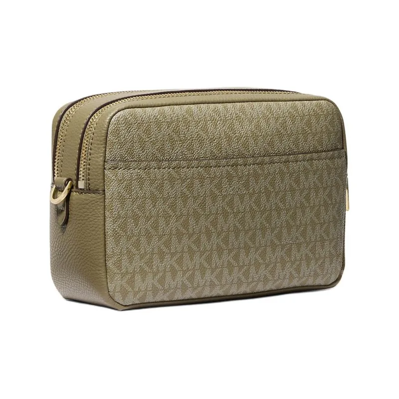 MICHAEL KORS Bryant Coated Canvas Crossbody Bag Shoulder Bag Medium Size Women's Green-2