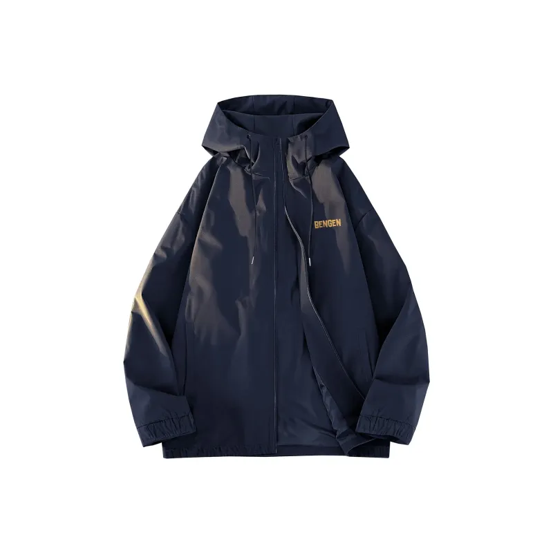 BENGEN Jackets Coats Unisex Black-6
