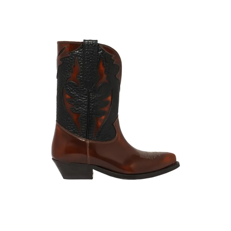 Golden Goose Wish Star Ankle Boots Women's Brown-1