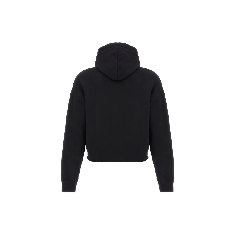Givenchy Raw Cut Hem Cropped Hoodie-1