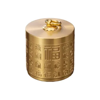 KERPA Bai Fu Lid Ashtray Home Living Room Small Storage Ornament One Size For Smoking Accessories