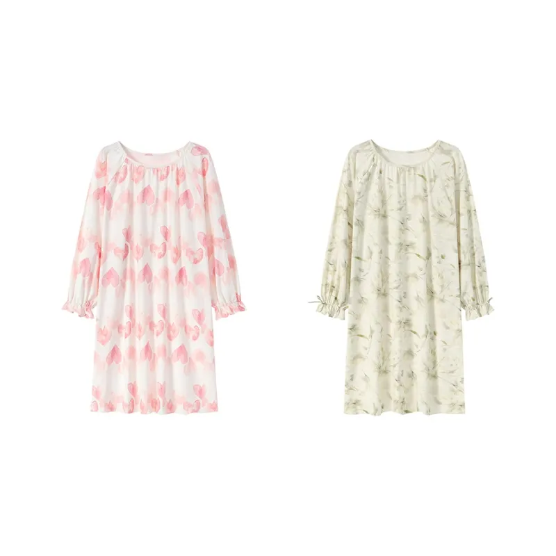Herbal Primer Nightgown Women's Combo Set-6