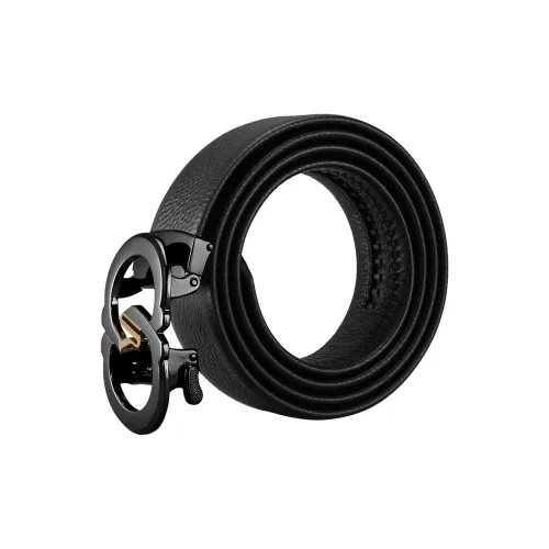 YEARCON Cow Leather Belts Men's 3.5cm