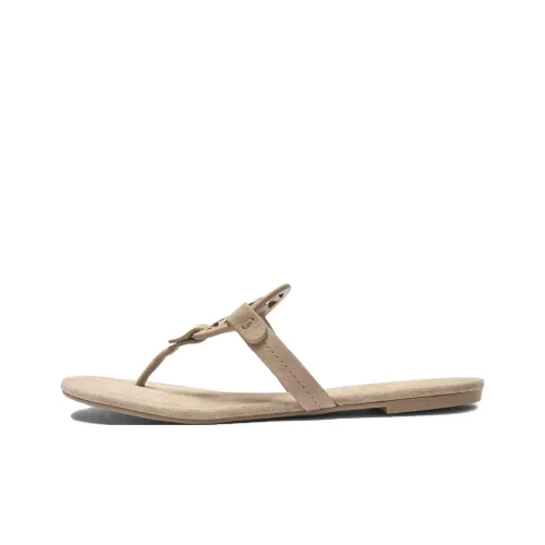 TORY BURCH Miller Rubber Sole Flip Flops Women's Umber