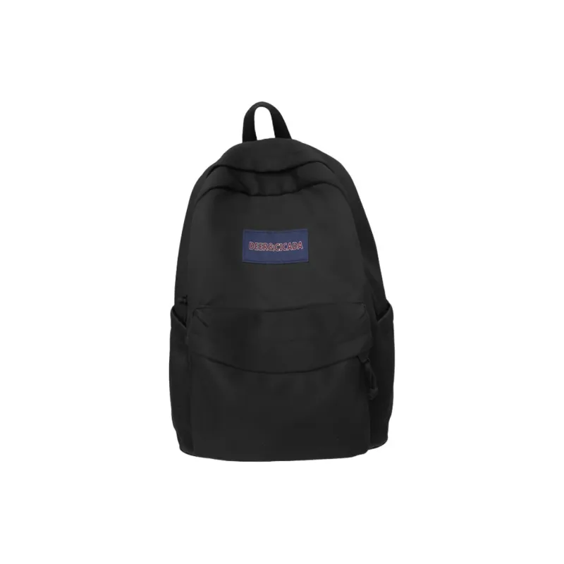 Tonlion Nylon Backpack Regular Unisex Black/Light Gray-5