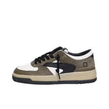 D.A.T.E Torneo Striped Low-Top Skateboard Shoes Men's Dark Green