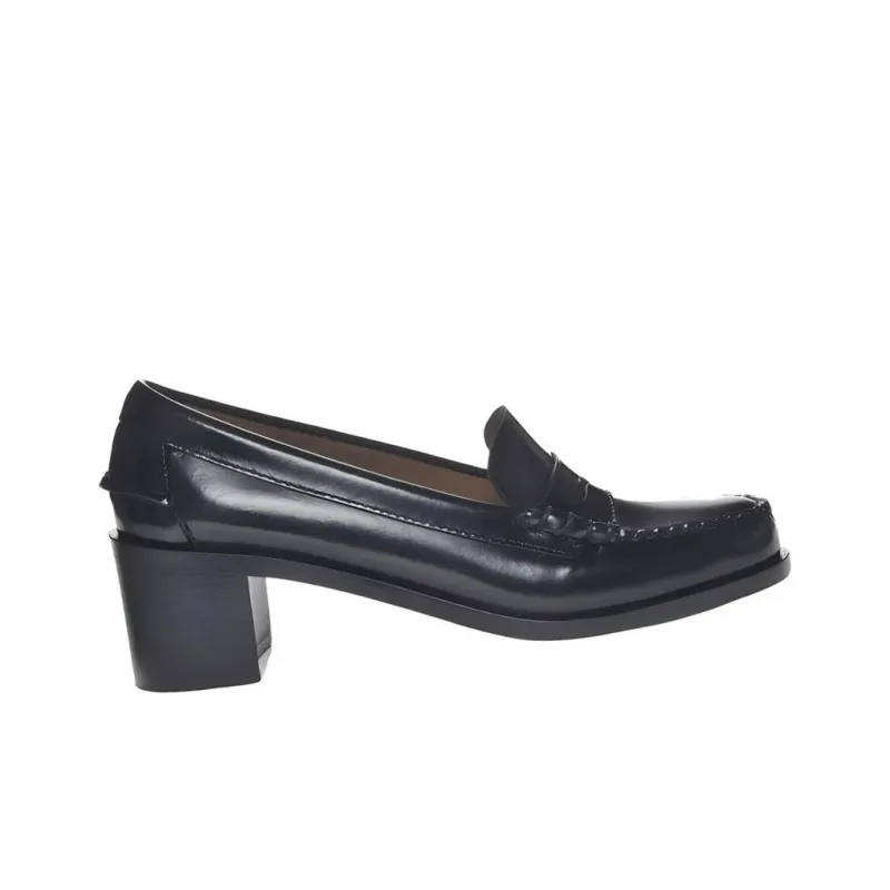 Sebago Chunky Heel High Heels Women's Black-1