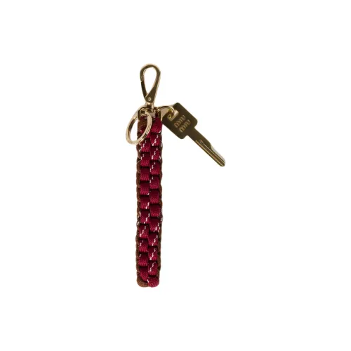 MIU MIU Polyester Bag Accessories Women's Red & Brown