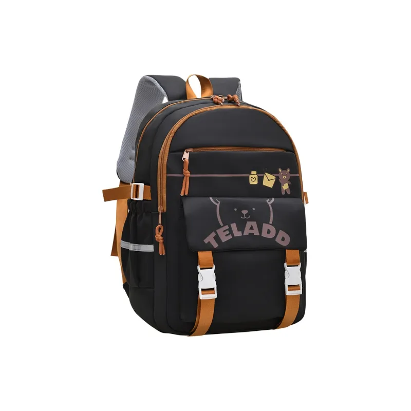 KAMLUI Nylon Backpack Regular Unisex Black/Purple/Green/Blue/Pink-1