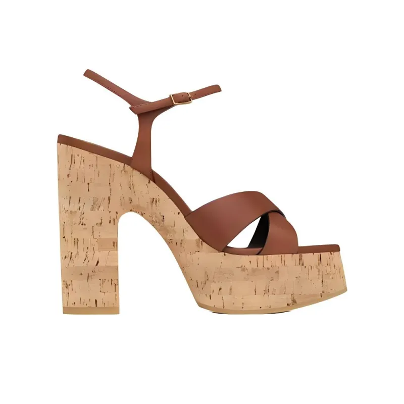SAINT LAURENT Bianca Platform Sandals Women's-1