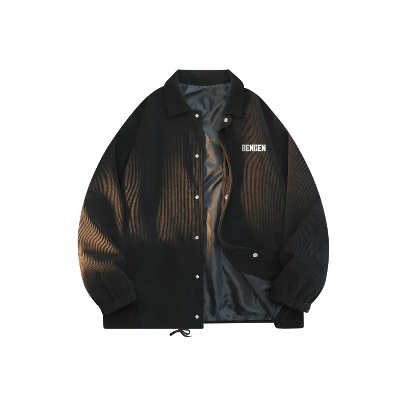 BENGEN Jackets Coats Unisex Black-1