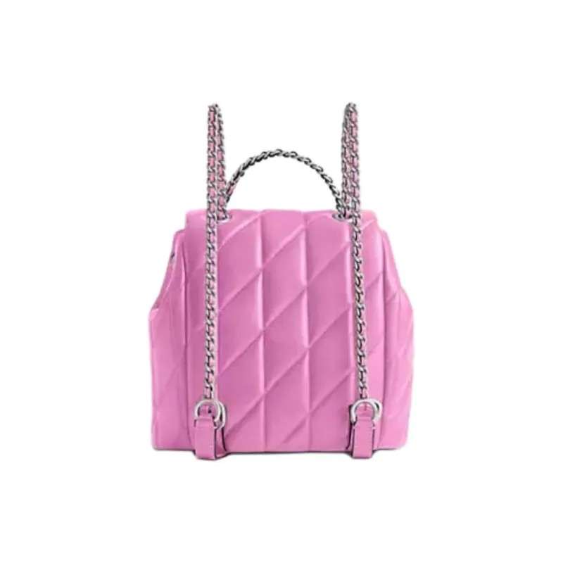 COACH Tabby Nappa Leather Backpack Trumpets Women's Fuchsia-2