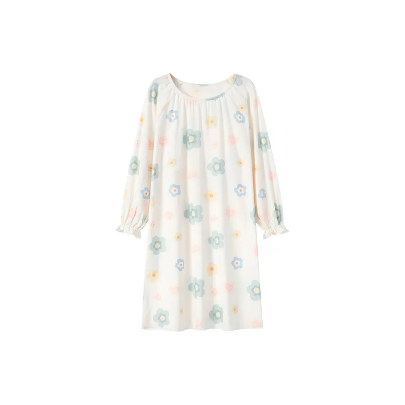 Herbal Primer Nightgown Women's Combo Set-14