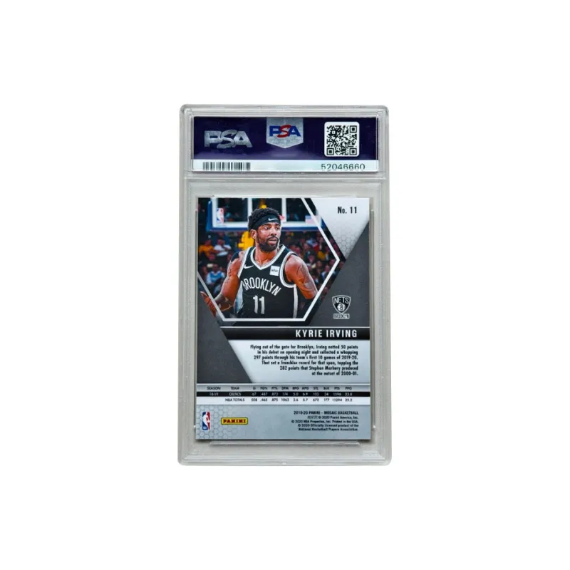 PANINI 2019 20 Mosaic Collection Kyrie Irving, Kyrie Irving Base PSA10 Graded Cards 1 Pc-1