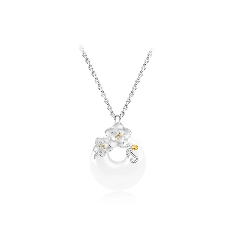 Qing Yi Chalcedony Jade Necklaces Unisex-0