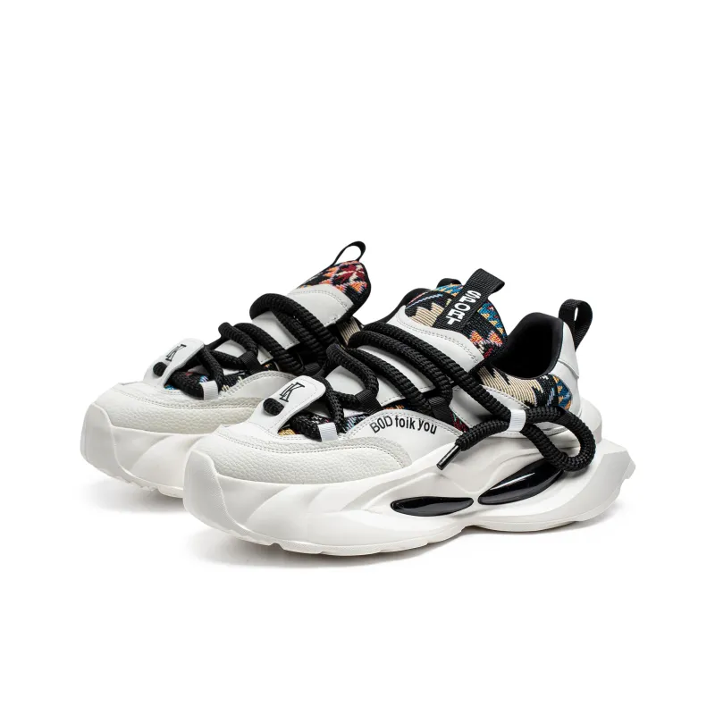 ROBINHOOD Cushioned Slip Resistant Breathable Coverage Low Top Chunky Sneakers Men's Box-3
