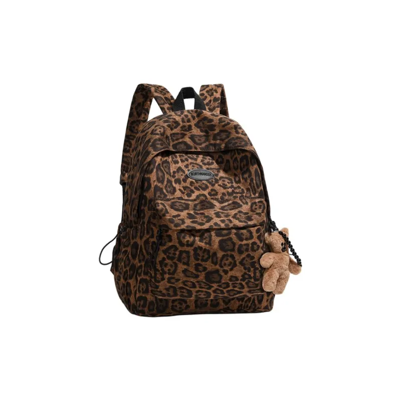 URBAN FOREST Oxford Backpack Unisex Purple/Orange/Dark Brown-5
