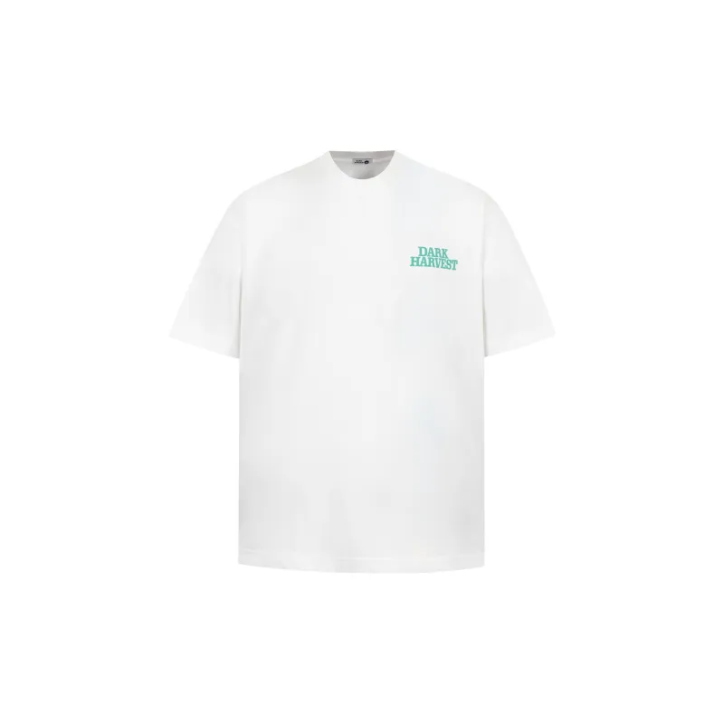 Regular Fashion Versatile T Shirt Unisex Pure White Color-0