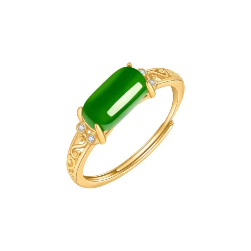 Princess Cui Hetian Jade Rings Jasper Unisex
