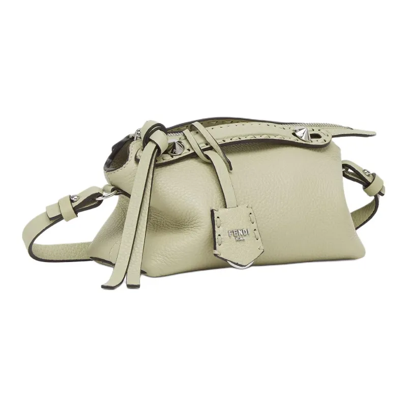 FENDI By The Way Series Calfskin Shoulder Bag Crossbody Bag Handbag Mini Women's Green-2