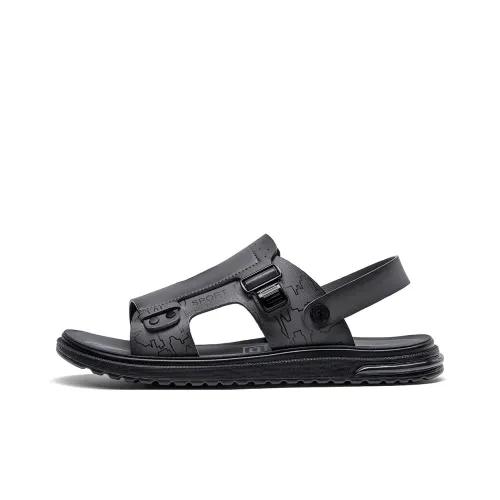 Spider King Beach Sandals Men's Gray