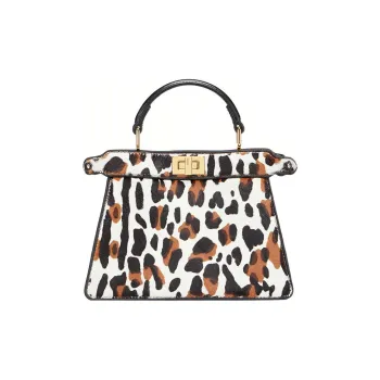 FENDI Peekaboo ISeeU Sheepskin Shoulder Bag Crossbody Bag Handbag Women's Multicolor