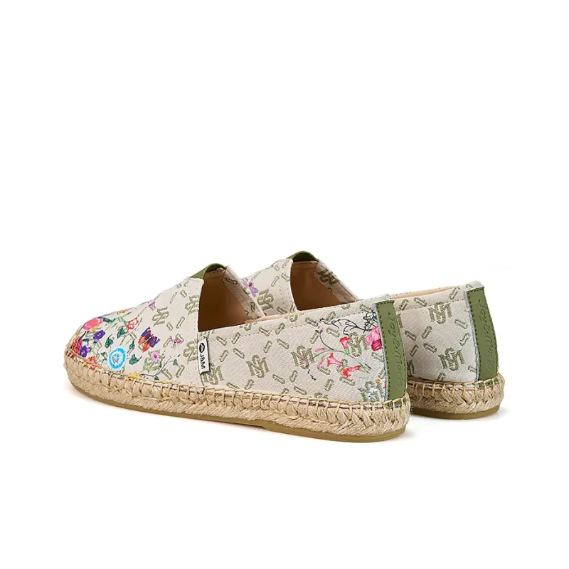 Joy&Mario Espadrilles Women's Coffee/Beige/Green-12