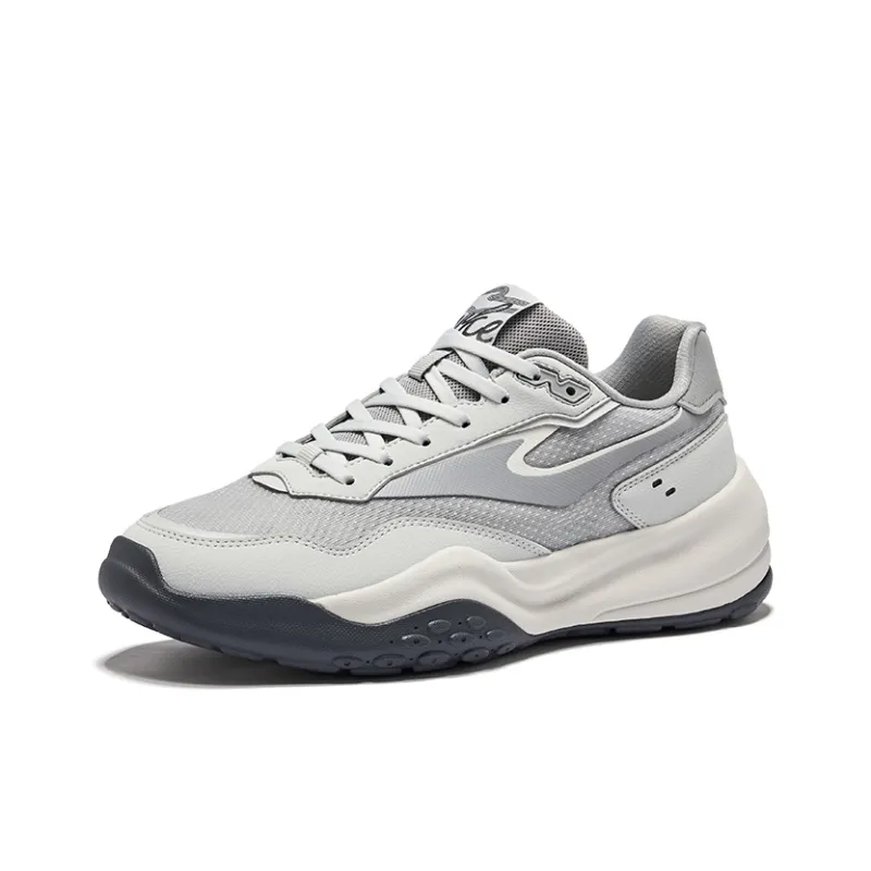 Erke Cushioning Wear-Resistant Low-Top Casual Shoes Men's Gray-2