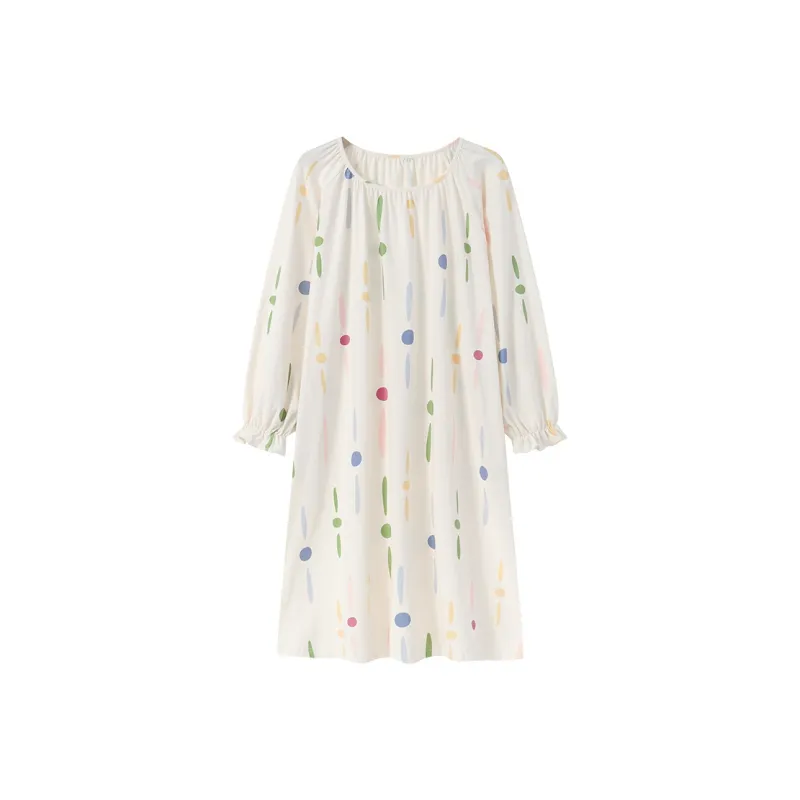 Herbal Primer Nightgown Women's Combo Set-15