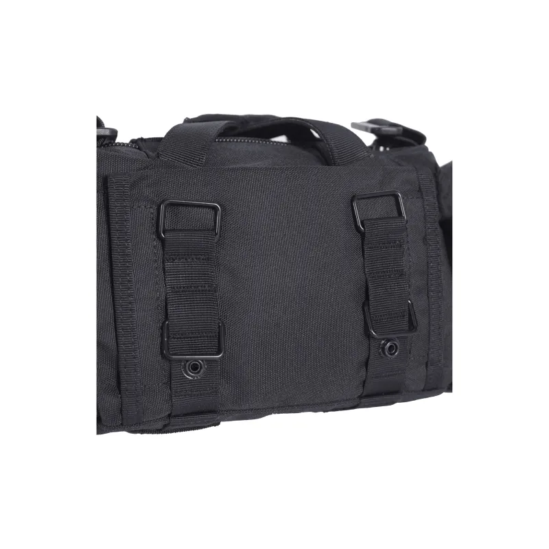 Seibertron Abrasion Resistant Fabric Fanny Pack Regular Unisex Black/Brown-3