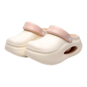 Meter Height Increasing Platform Clogs For Summer, Trendy And Versatile Slip Resistant EVA Closed Toe Slippers