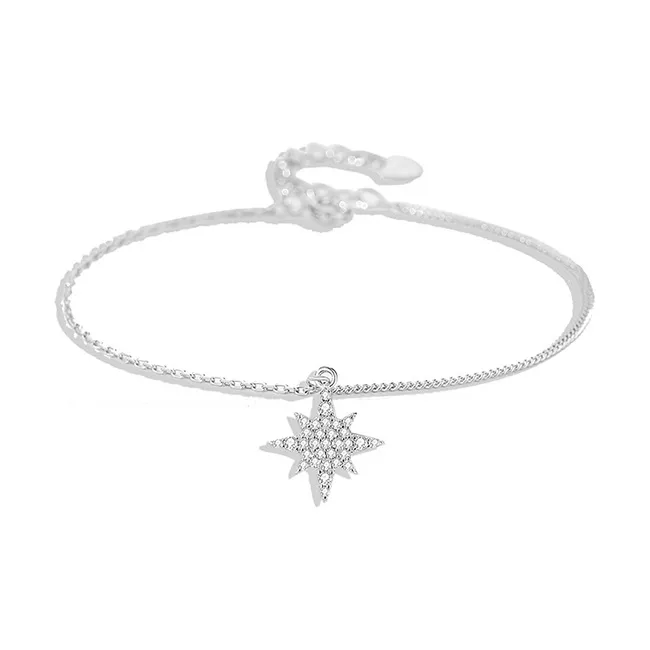 Heart Grass S925 Silver Bracelets Women's-0