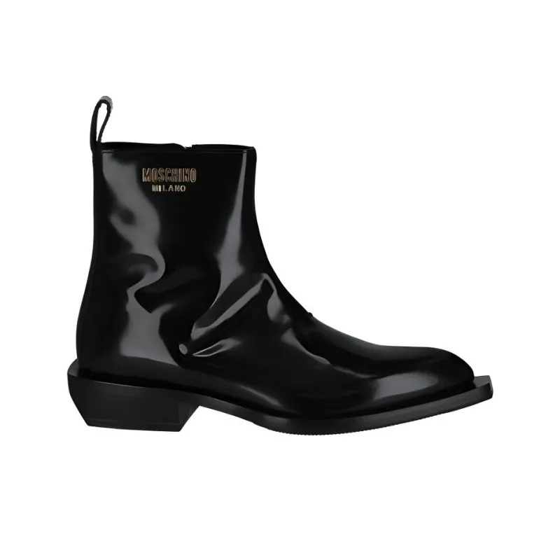 MOSCHINO Ankle Boots Men's Black-1