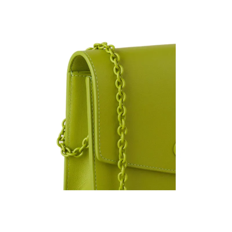 Mulberry Darley Grained Calfskin Crossbody Bag Shoulder Bag Small Size Women's Lime Green-3