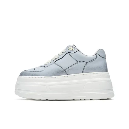 HR Low Top Skateboard Shoes Women's Blue Gunmetal