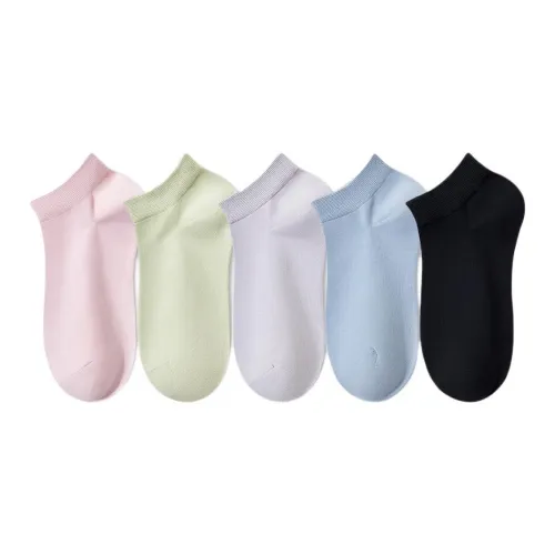 Temooues Ankle Socks Women's 5 Pack