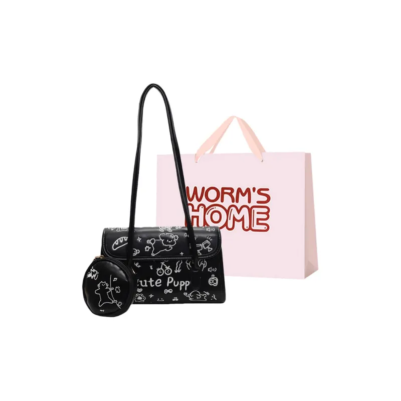 Worm's Home PU Shoulder Bag Regular Women's-18
