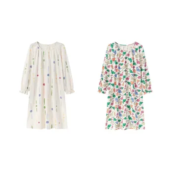 Herbal Primer Nightgown Women's Combo Set