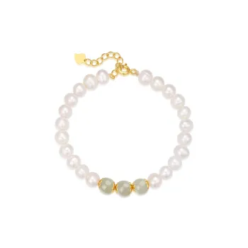 SEVEN COOK Hetian Jade Bracelets Pale Greenish White Jade Women's