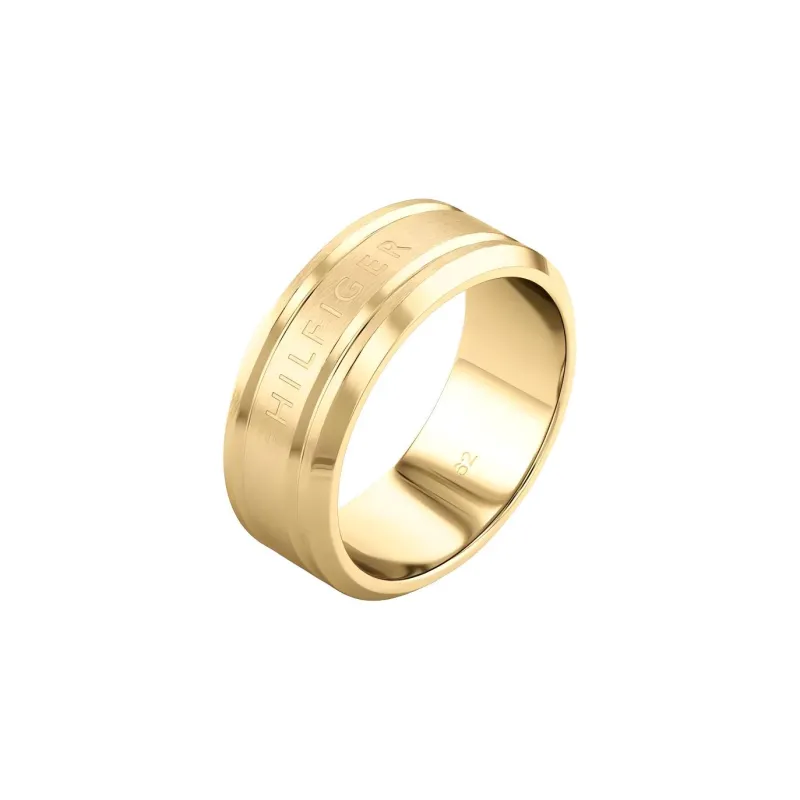 Tommy Hilfiger Stainless Steel Rings Men's Gold-0