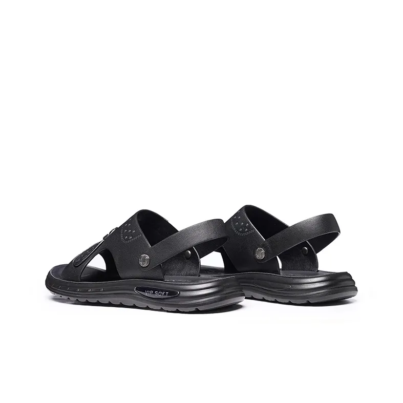 LAORENTOU Beach Sandals Men Black-2
