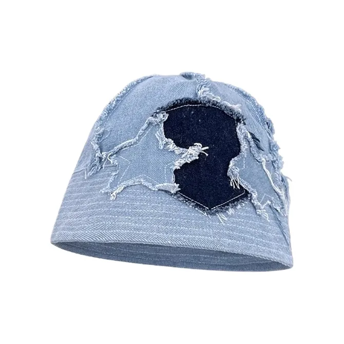 SLEEPYWALK Denim Bucket Hats Unisex-0