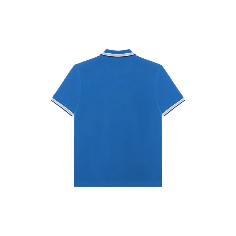 HUGO BOSS Striped border Cotton Polo Shirt-1