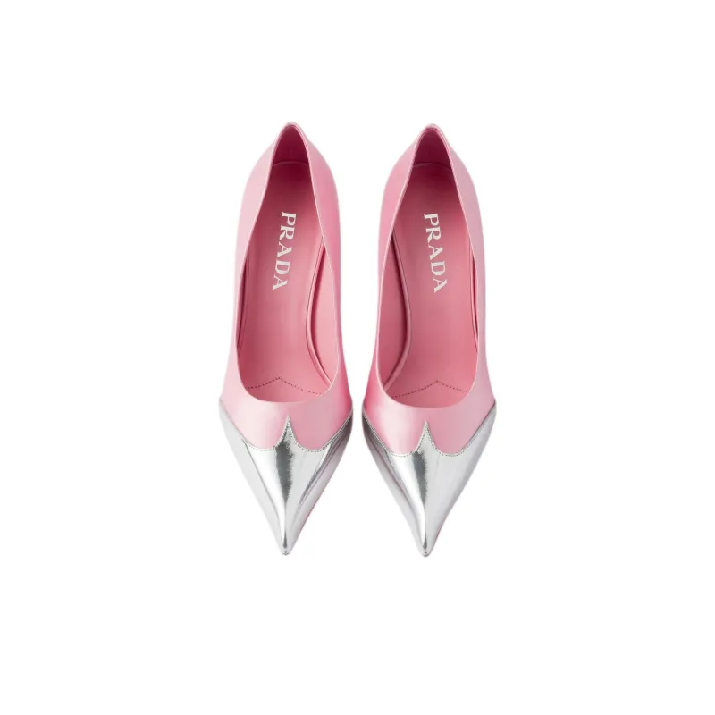 PRADA Slim Heel High Heels 8.5cm Women's Pink-3