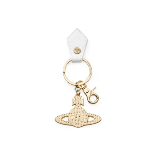 Vivienne Westwood Polyurethane Keychains Unisex Gold
