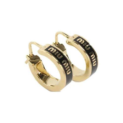 MIU MIU Metal Earrings Women's Gold