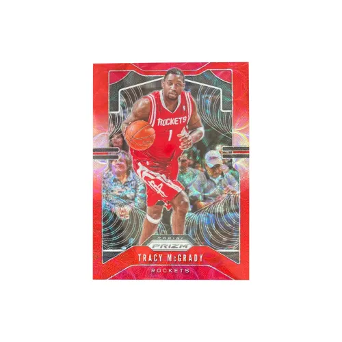 PANINI 2019 20 Prizm Tracy McGrady, Refractive Choice Red Circle, Rocket 75/88 Serial, Card Passes Sports Cards 1 Pc